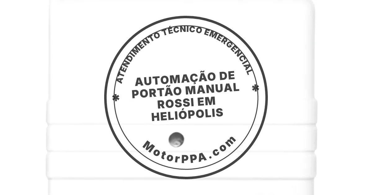 Conserto e instalação de portão automático em Heliópolis