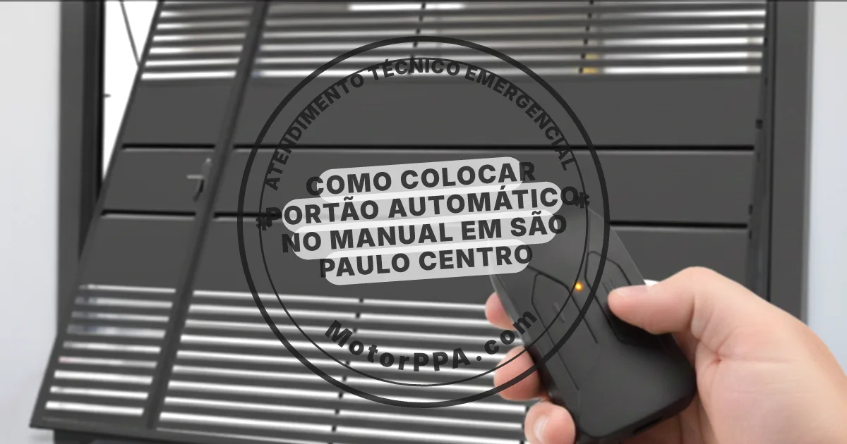 Conserto e instalação de portão automático em São Paulo Centro