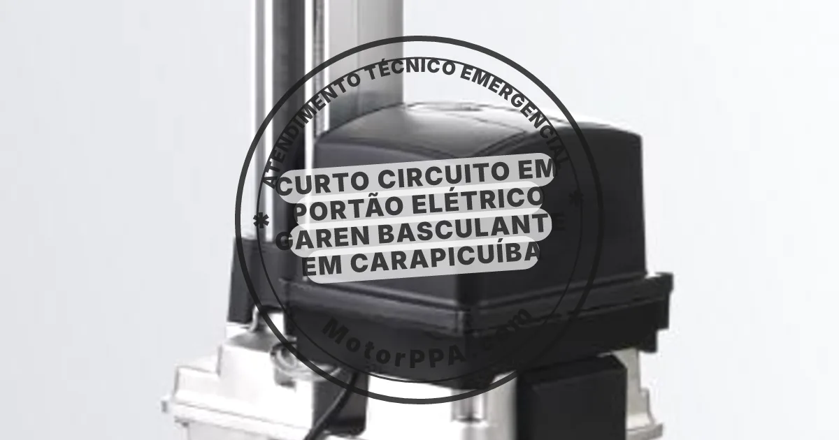 Conserto e instalação de portão automático em portão elétrico Garen Basculante em Carapicuíba