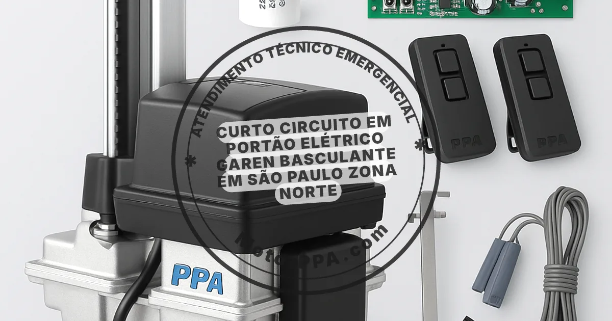 Conserto e instalação de portão automático em portão elétrico Garen Basculante em São Paulo Zona Norte
