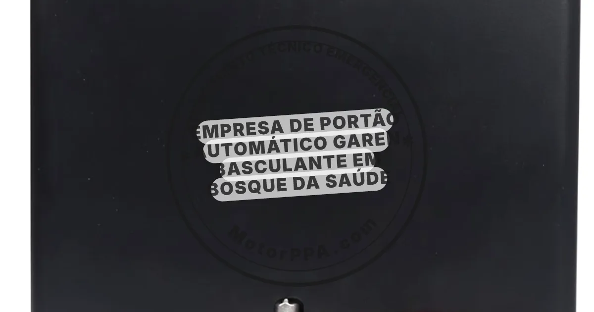 Conserto e instalação de portão automático em Bosque da Saúde