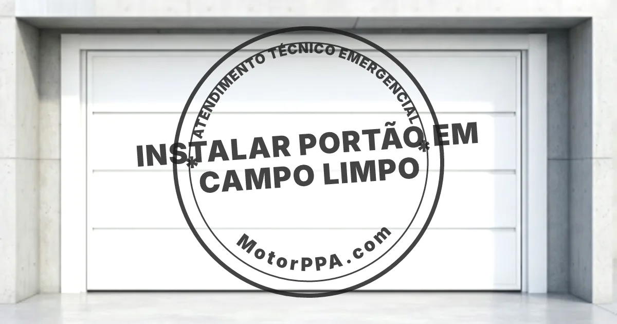 Conserto e instalação de portão automático em Campo Limpo