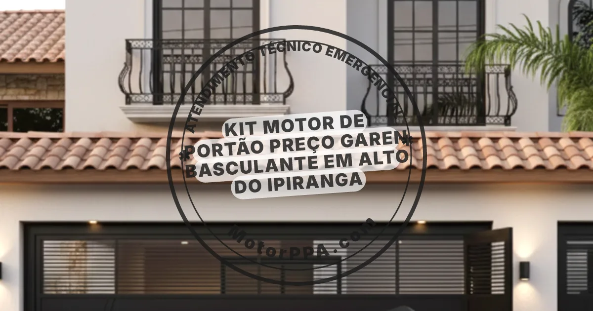 Conserto e instalação de portão automático em Alto do Ipiranga