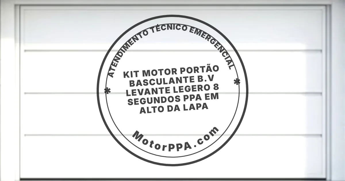 Conserto e instalação de portão automático em Alto da Lapa
