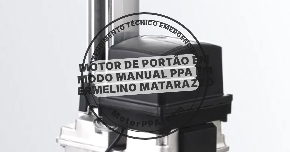 Conserto e instalação de portão automático em modo manual PPA em Ermelino Matarazzo