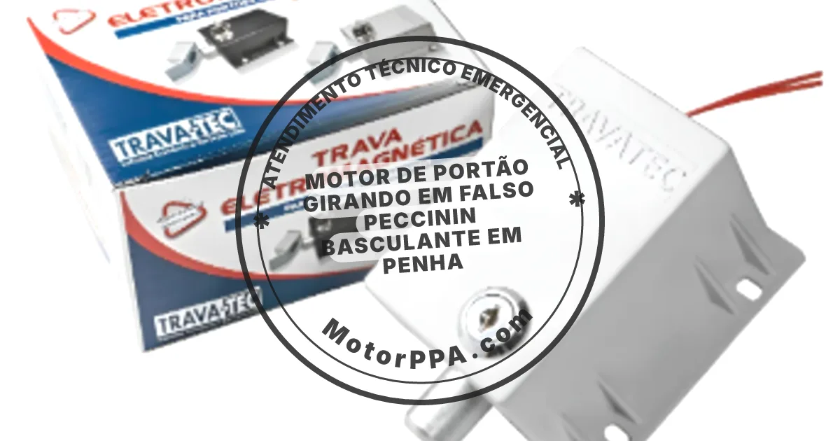 Conserto e instalação de portão automático em falso Peccinin Basculante em Penha
