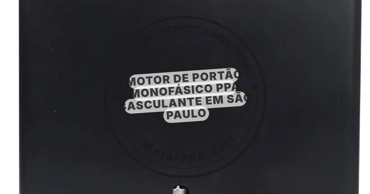 Conserto e instalação de portão automático em São Paulo