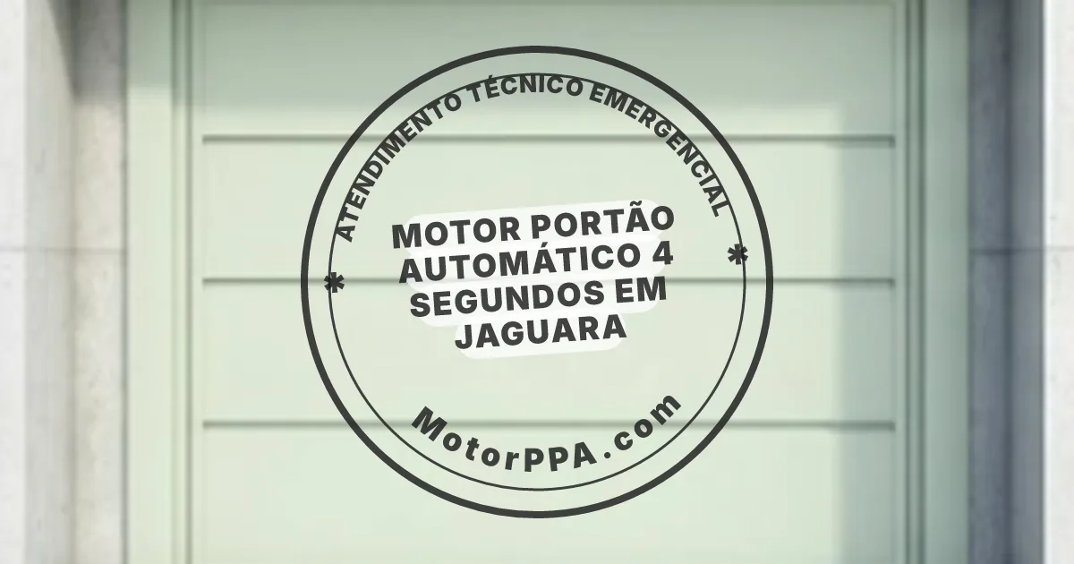 Conserto e instalação de portão automático em Jaguara