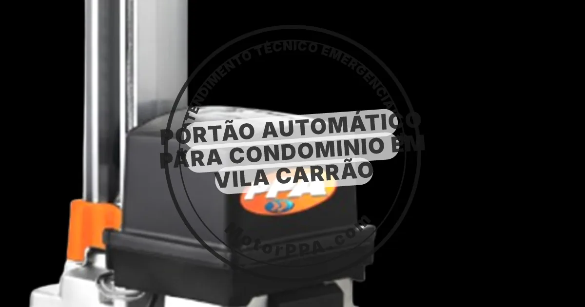 Conserto e instalação de portão automático em Vila Carrão