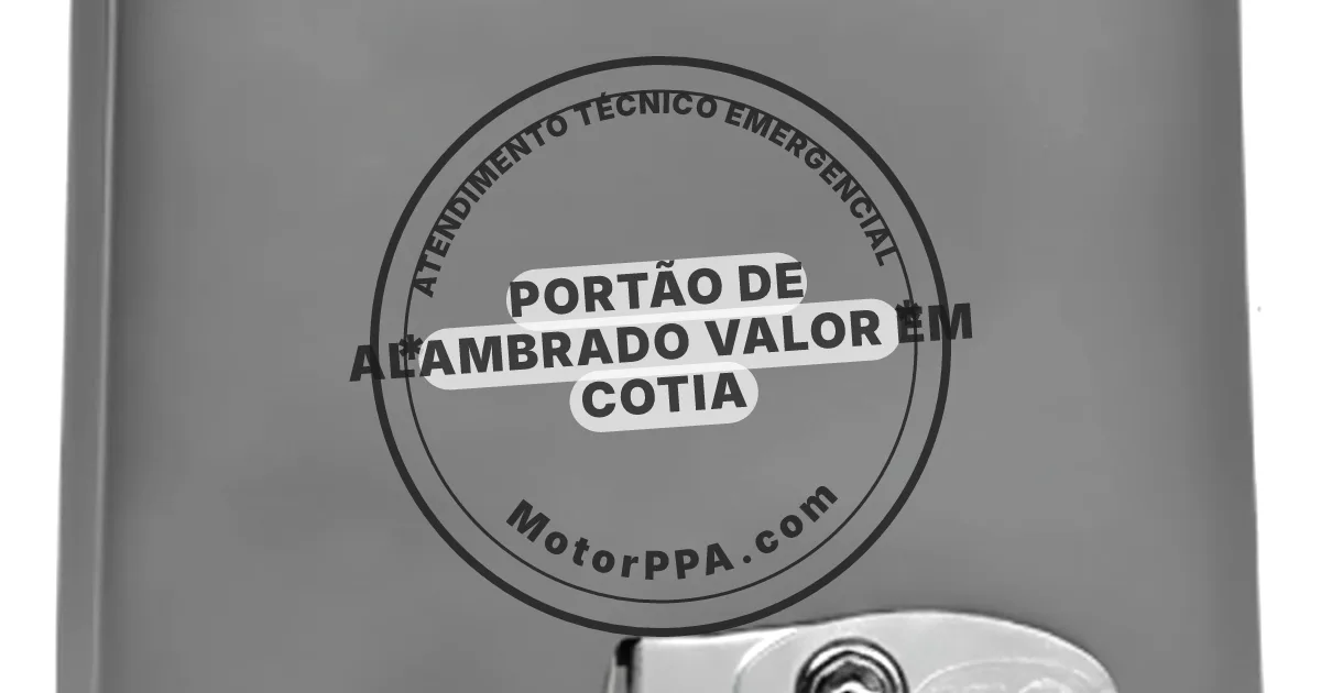 Conserto e instalação de portão automático em Cotia
