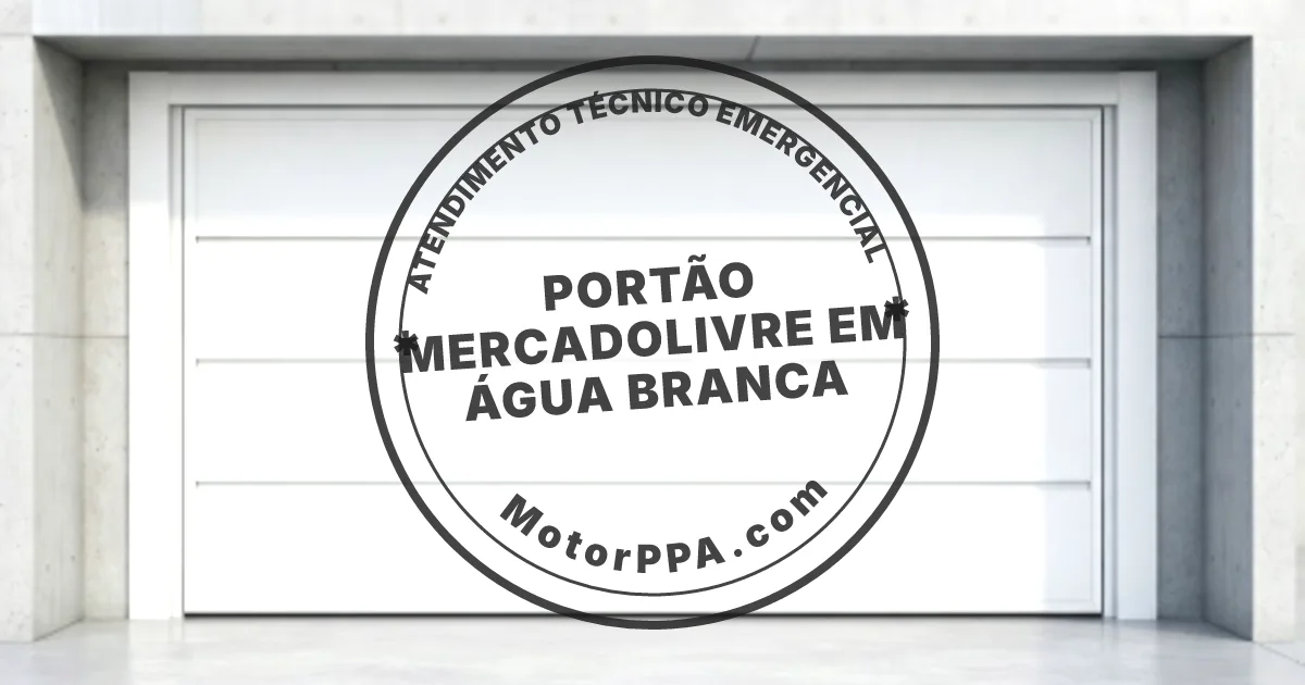 Conserto e instalação de portão automático em Água Branca
