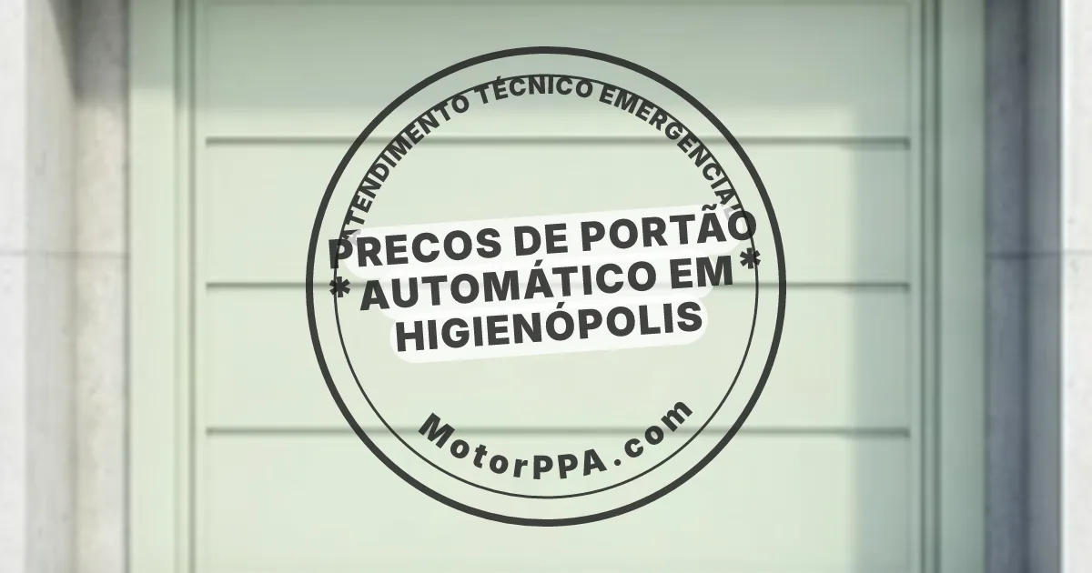 Conserto e instalação de portão automático em Higienópolis