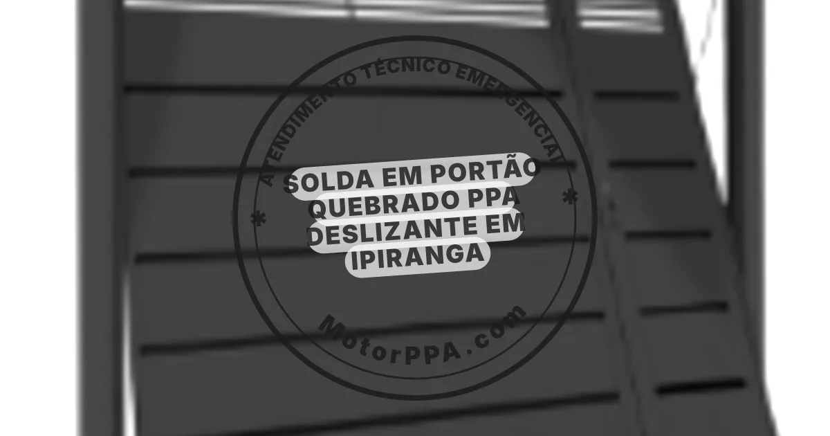 Conserto e instalação de portão automático em portão quebrado PPA Deslizante em Ipiranga