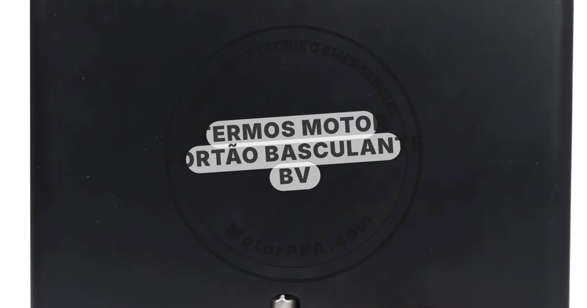 Conserto e instalação de portão automático em Portao Basculante Bv